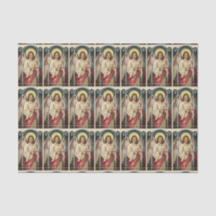 Engel mit rosa Ribbon Seidenpapier