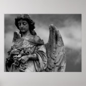 Engel mit Rose Poster (Vorne)