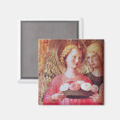 ENGEL MIT ROSEN MAGNET (Vorderseite/Rückseite)