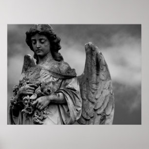 Engel mit Rosen Poster