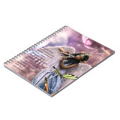 Engel mit Schmetterlingen Custom Gift Notebook Notizblock (Linke Seite)