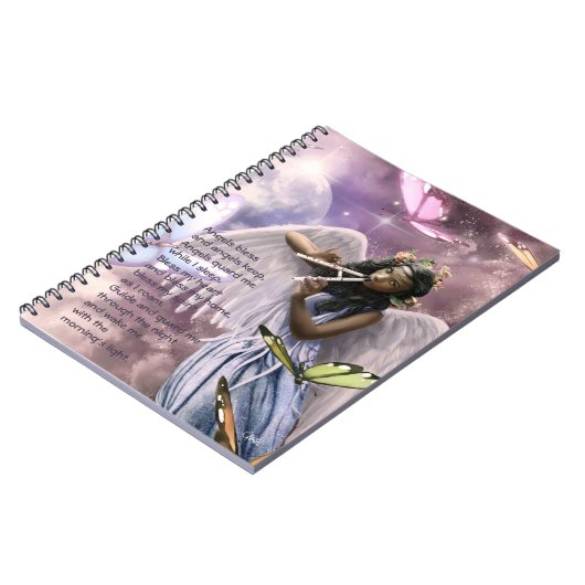 Engel mit Schmetterlingen Custom Gift Notebook Notizblock (Linke Seite)