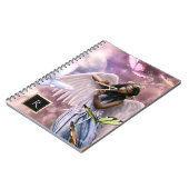 Engel mit Schmetterlingen Osterheber-Notebooks Notizblock (Linke Seite)
