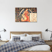 Engel mit Schwamm an einem Leinwanddruck (Insitu (Schlafzimmer))