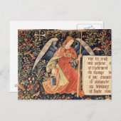 Engel mit Schwamm an einem Postkarte (Vorne/Hinten)