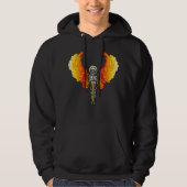 Engel mit Schwert und Flügeln des Feuers Hoodie (Vorderseite)