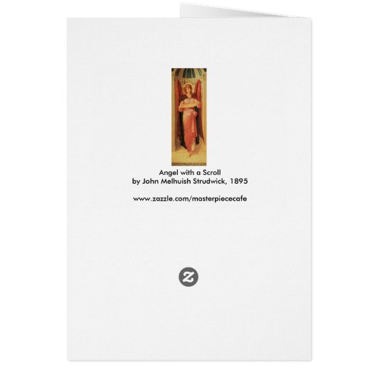 Engel mit Scroll von John Melhuish Strudwick (Hinten)