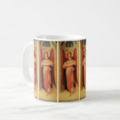 Engel mit Scroll von John Melhuish Strudwick Kaffeetasse (Vorderseite Links)