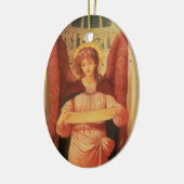 Engel mit Scroll von John Melhuish Strudwick Keramik Ornament (Links)