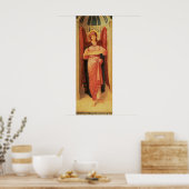 Engel mit Scroll von John Melhuish Strudwick Poster (Küche)