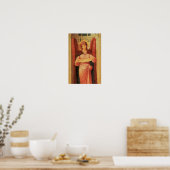 Engel mit Scroll von John Melhuish Strudwick Poster (Küche)