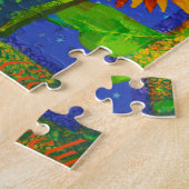 Engel mit Sonnenblumen und Tabby Cat 16x20 Puzzle (Seite)