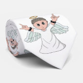 Engel mit starker Musik Krawatte (Gerollt)
