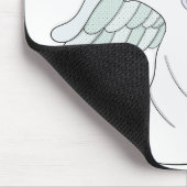 Engel mit starker Musik Mousepad (Ecke)