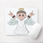 Engel mit starker Musik Mousepad (Mit Mouse)