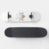 Engel mit starker Musik Skateboard (Horizontal)