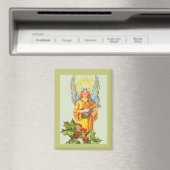 Engel mit Stechpalme und Mandoline Magnet (In Situ (Geschirrspüler))