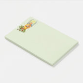 Engel mit Stechpalme und Mandoline Post-it Klebezettel (angewinkelt)