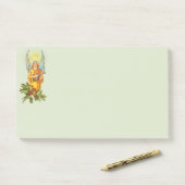 Engel mit Stechpalme und Mandoline Post-it Klebezettel (Auf Schreibtisch)