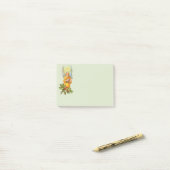 Engel mit Stechpalme und Mandoline Post-it Klebezettel (Auf Schreibtisch)