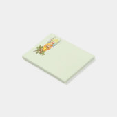 Engel mit Stechpalme und Mandoline Post-it Klebezettel (angewinkelt)