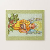 Engel mit Stechpalme und Mandoline Puzzle (Horizontal)