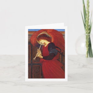 Engel mit Trompete, Burne Jones Feiertagskarte