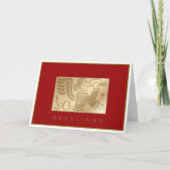 Engel mit Trompete Weihnachten gefaltete Weihnacht (Vorderseite)