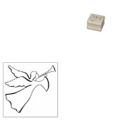 Engel mit Trumpet-Briefmarke Gummistempel (Stempel)
