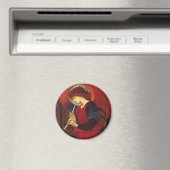 Engel mit Trumpet, Burne-Jones Fine Art Magnet (In Situ (Geschirrspüler))