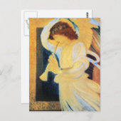 Engel mit Trumpet, Burne-Jones Fine Art Postkarte (Vorne/Hinten)