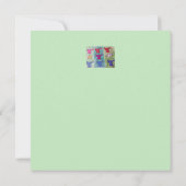 Engel mit Trumpets flache Weihnachtskarte Karte (Rückseite)