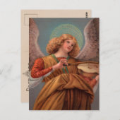 Engel mit Violinpostkarte Postkarte (Vorne/Hinten)