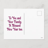 Engel mit Weihnachtskarte der Harfe Feiertagspostkarte (Rückseite)