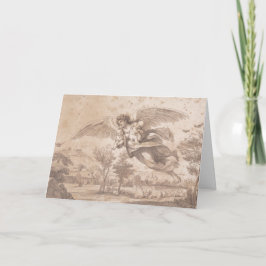 Engel mit zwei Kindern, Francesco Bartolozzi, Karte