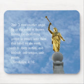 Engel Moroni auf Salt Lake-Tempel Mousepad (Vorne)