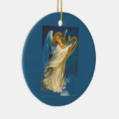 Engel Musik auf einer Harfenschmuck-Keramik Keramik Ornament (Rechts)