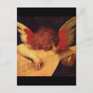 Engel Musiker, Rosso Fiorentino Christlich Postkarte