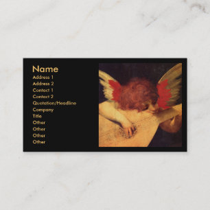 Engel Musiker, Rosso Fiorentino Christlich Visitenkarte