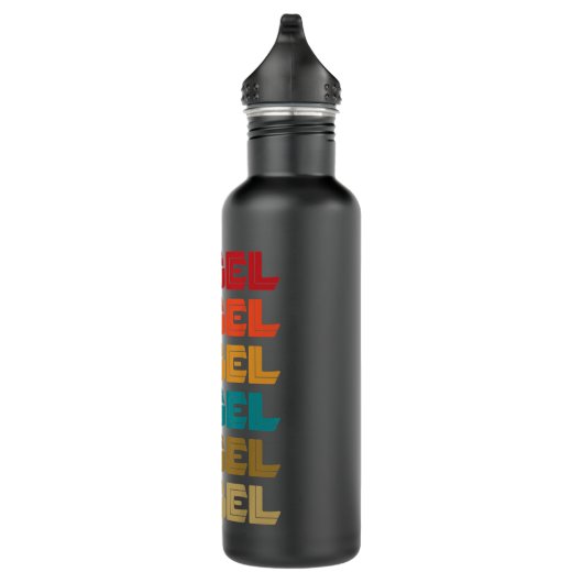 Engel Name, Retro-Vorname farbiger Inline-Schrifta Edelstahlflasche (Rechts)