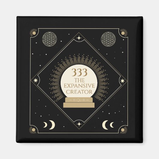 Engel Number 333 Expansive Creator Magnet (Vorne)