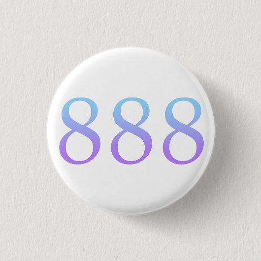 Engel Nummer 888 - Balance  Button (Vorderseite)