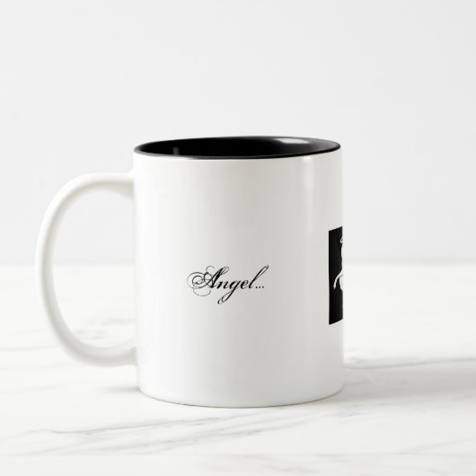 Engel oder Teufel Becher Zweifarbige Tasse (Links)