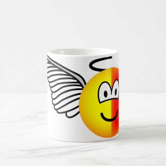 Engel oder Teufel Emoticon Kaffeetasse (Mittel)