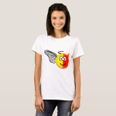 Engel oder Teufel Emoticon T-Shirt (Vorne ganz)