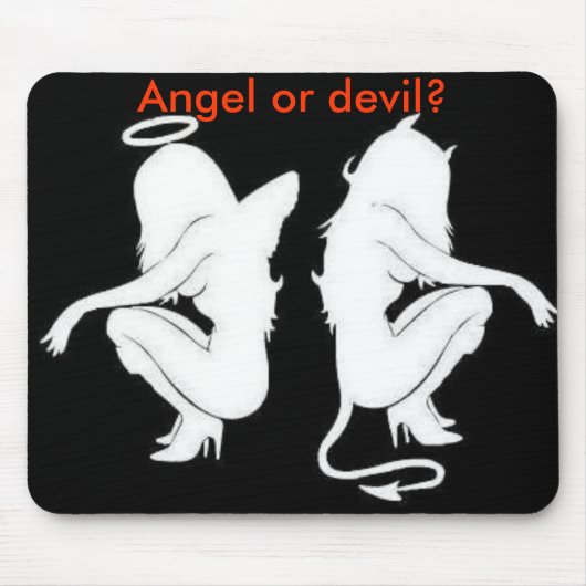 Engel oder Teufel? mousepad (Vorne)