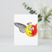 Engel- oder Teufelsgefühls Postkarte (Stehend Vorderseite)
