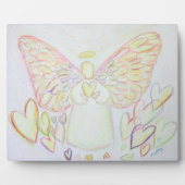 Engel of Hearts Art Painting Gift Plaque Fotoplatte (Vorderseite)