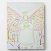 Engel of Hearts Art Painting Gift Plaque Fotoplatte (Vorderseite)