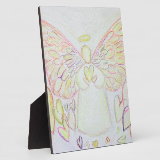 Engel of Hearts Art Painting Gift Plaque Fotoplatte (Seite)